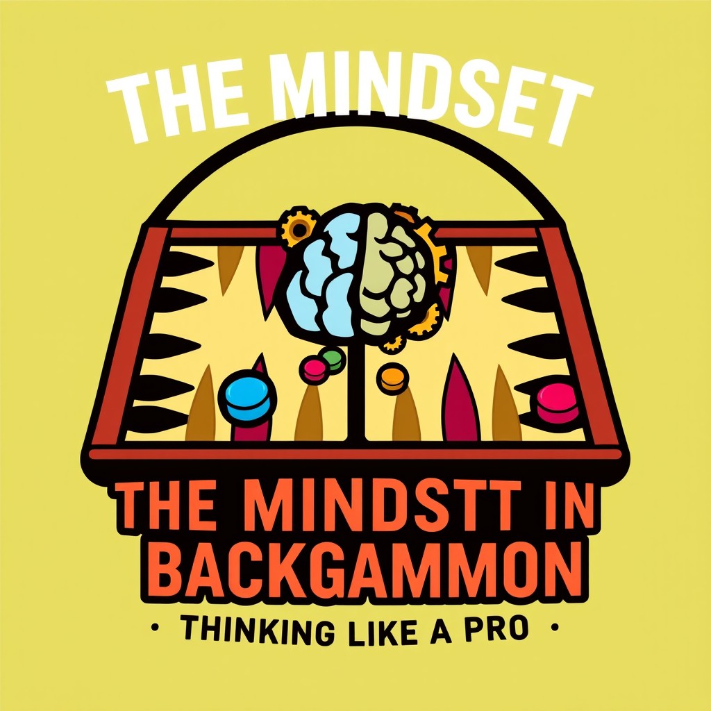 A sleek and modern logo design for 'The Mindset in Backgammon: Thinking Like a Pro'