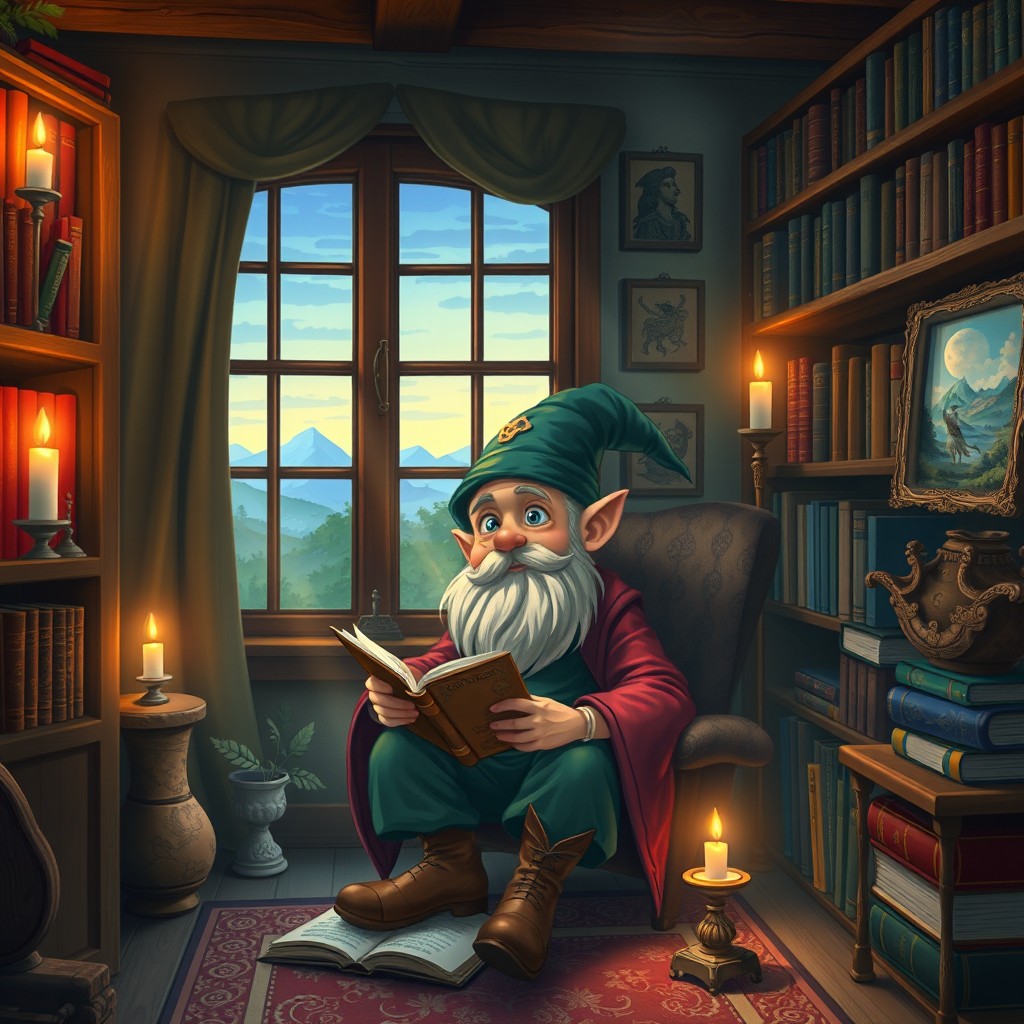 A 20-year-old writer named Alex, who was previously a lawyer, is depicted as a whimsical dwarf magician