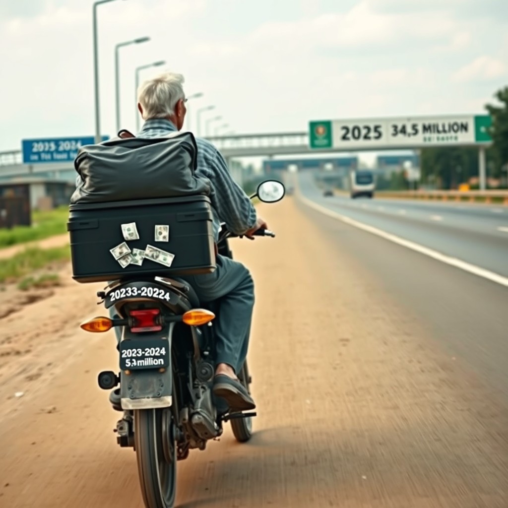 Elderly Delivery Rider: A Journey of Prosperity and Transition