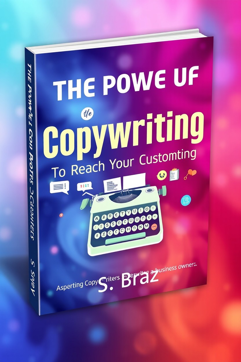 A captivating book cover design for 'The Power of Copywriting to Reach Your Customers' by S