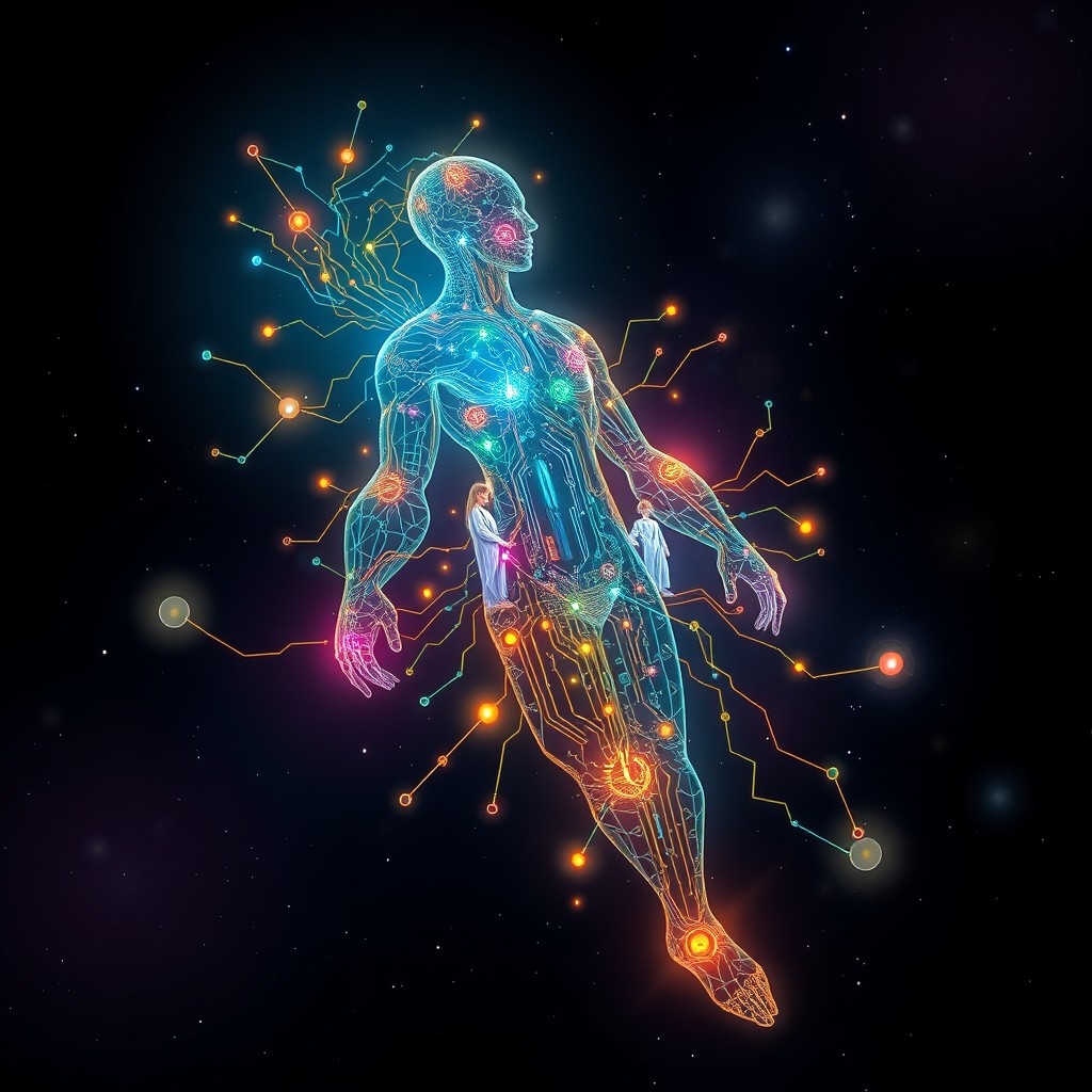 A futuristic illustration representing the concept of a system being reborn, symbolically transitioning from 'Rian' to 'Dian'