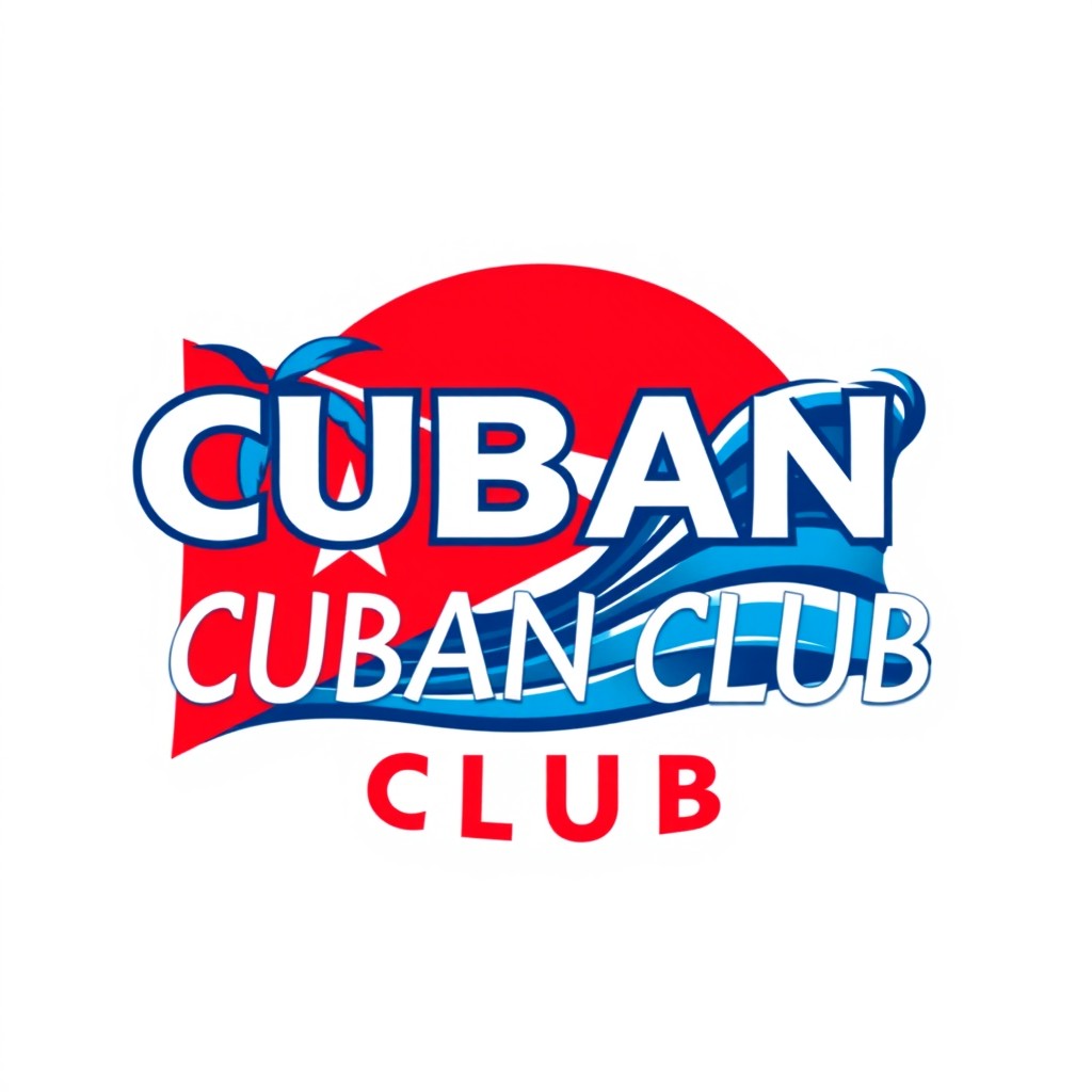A modern and vibrant logo featuring the name 'CUBAN CLUB'