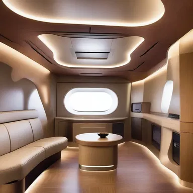 In the futuristic spaceship, the millwork was crafted with advanced technology, seamlessly blending wood and metallic elements for a unique aesthetic.
