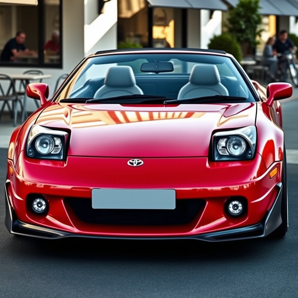 A stunning Toyota MR2 restomod, featuring a sleek, modernized design while retaining its classic charm