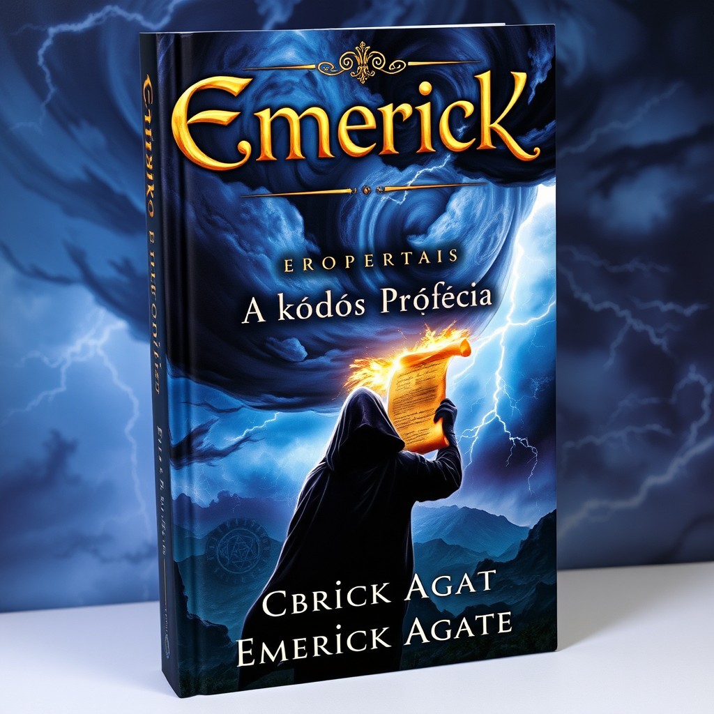 A striking fantasy book cover that embodies themes of apocalypse and prophecy