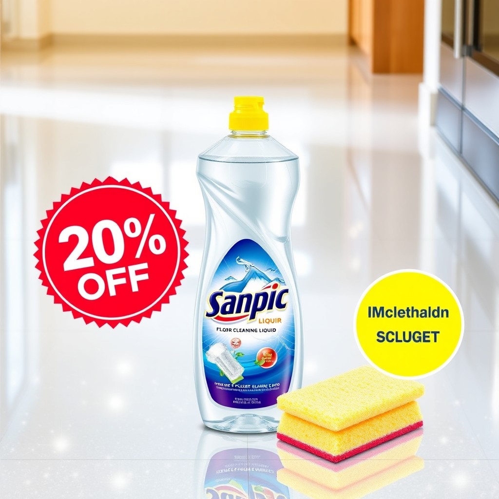 Sanpic Floor Cleaning Liquid - 20% Discount & Pristine Shine