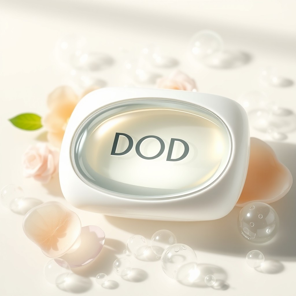 A futuristic bar of soap named 'DOD' designed specifically for sensitive and delicate skin