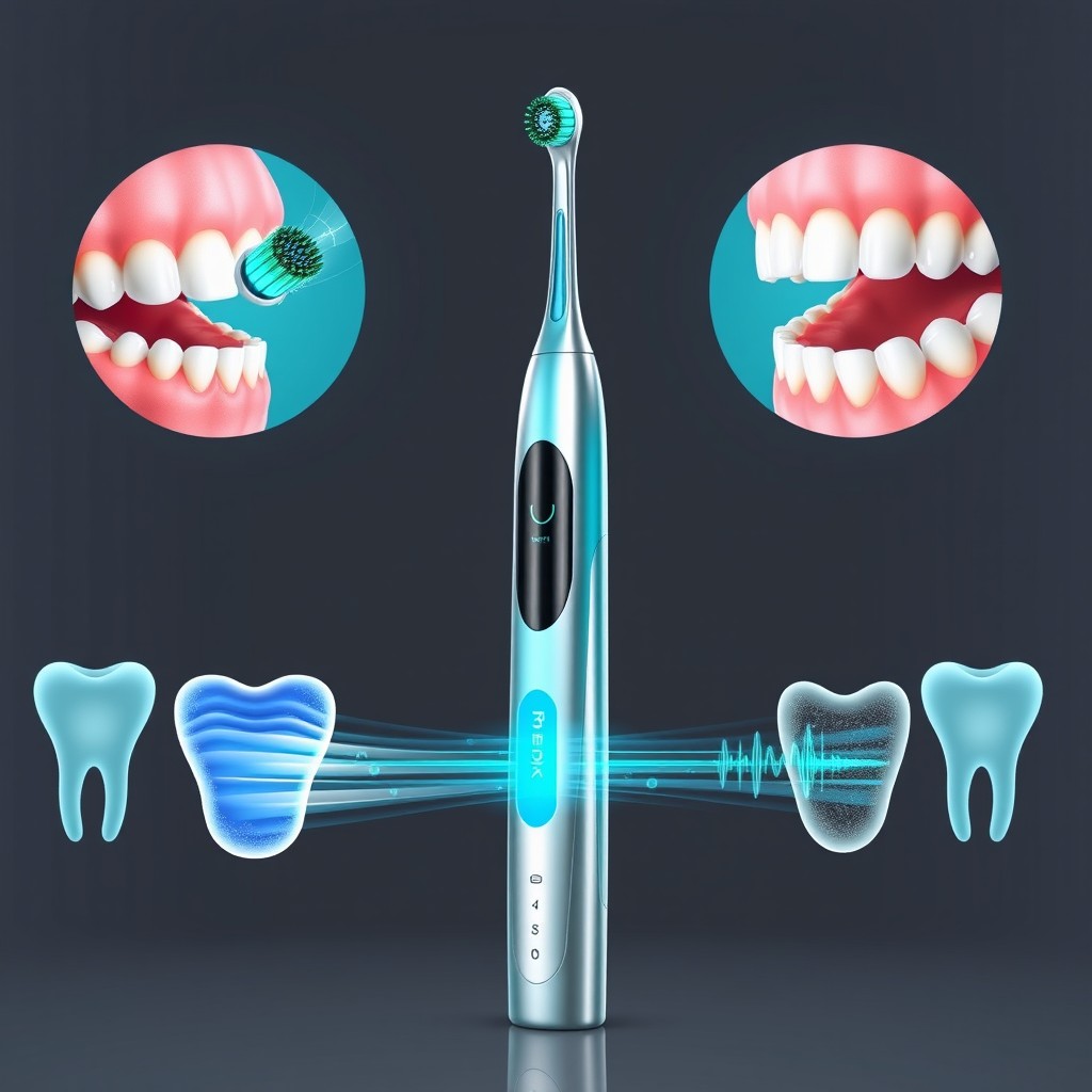 A futuristic electronic toothbrush named 'Dentiden' that effectively combats dental cavities