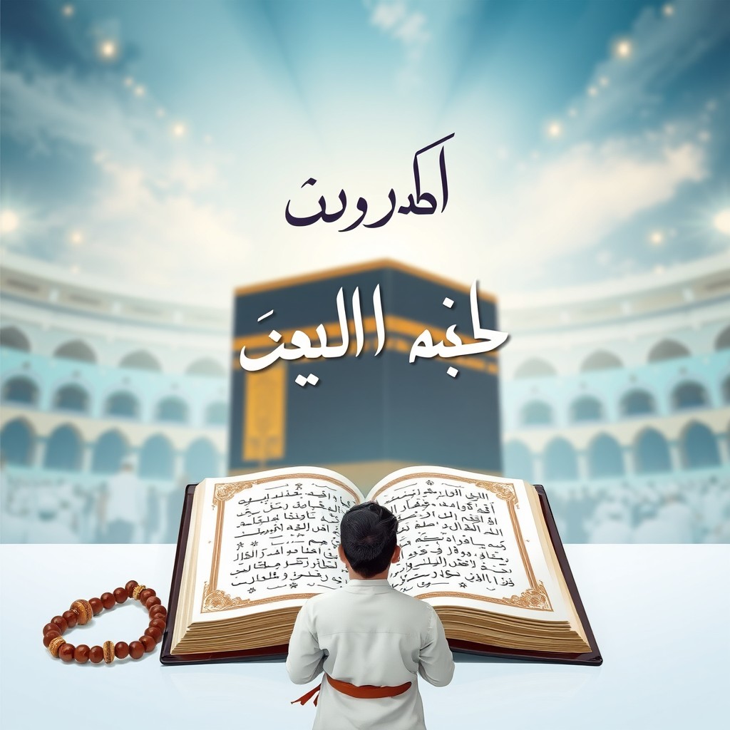 A beautiful and artistic design featuring the phrase 'ذي الحجة' in elegant Arabic calligraphy