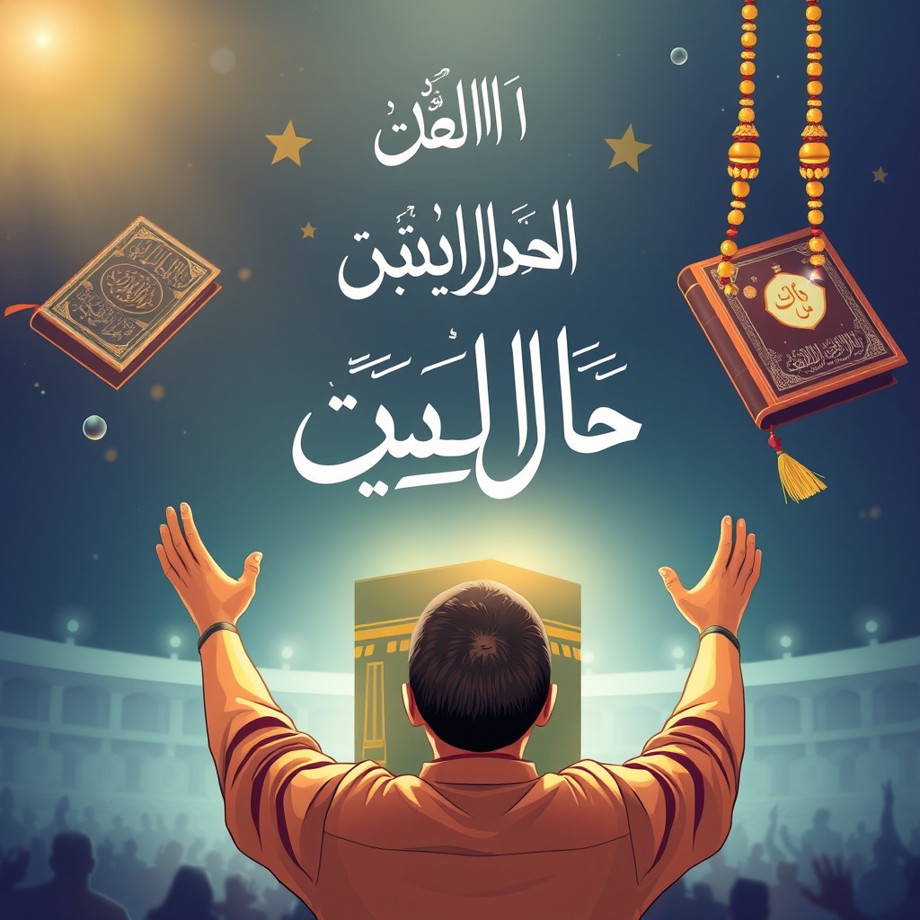 A beautiful illustration celebrating the first ten days of Dhul-Hijjah