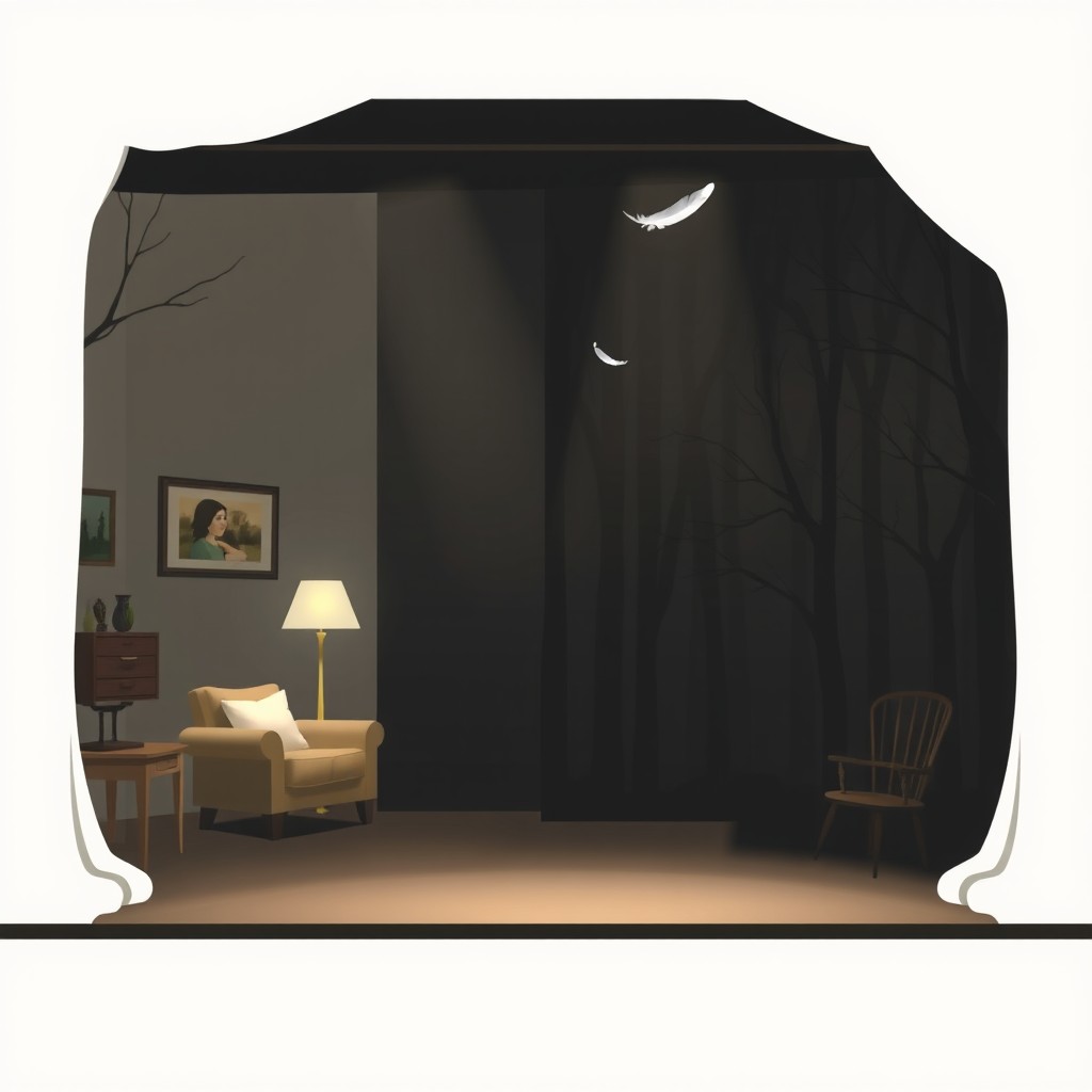 A subtly symbolic stage design for Henrik Ibsen's play 'The Wild Duck'
