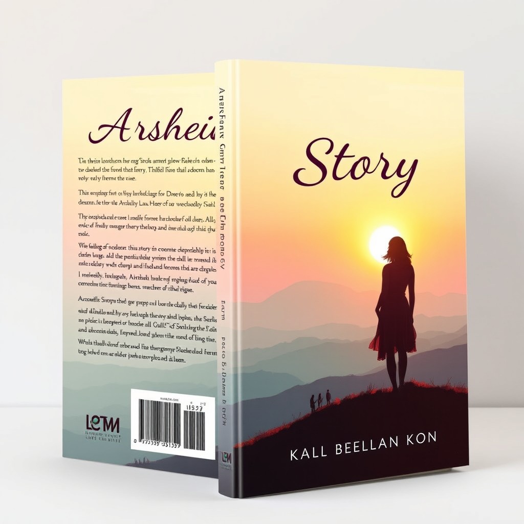A captivating book cover design for 'Arsheilla's Story: Love, Family & Dreams'