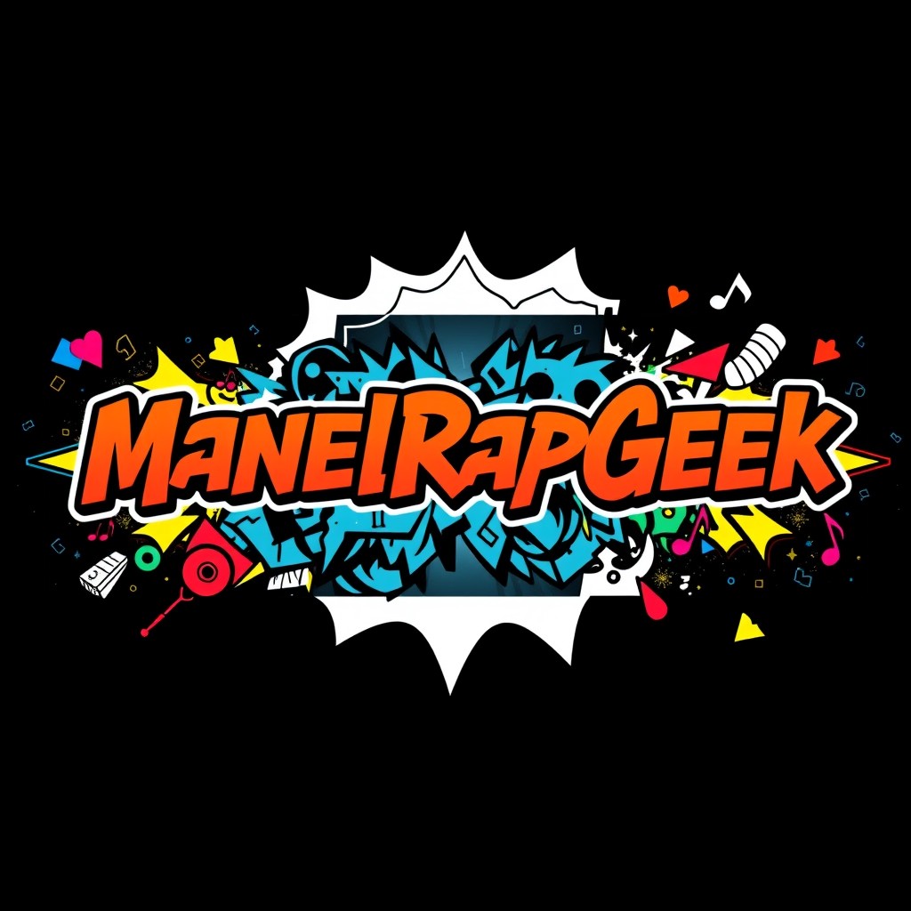 Design a YouTube banner for the channel 'ManelRapGeek' with a resolution of 1536 pixels in width and 333 pixels in height