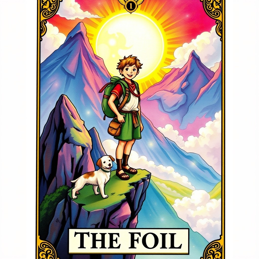 A beautifully illustrated tarot card featuring rich colors and intricate details