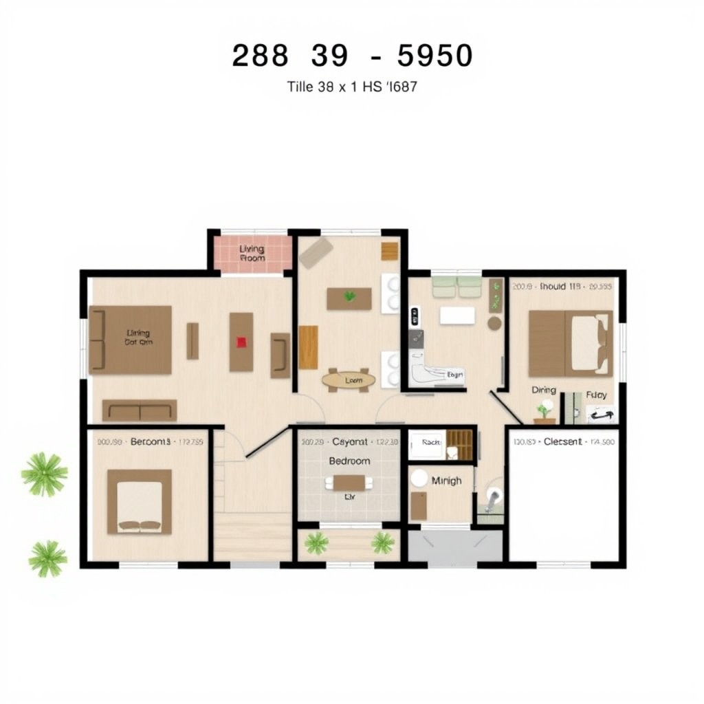 A beautifully designed architectural floor plan for a residential building measuring 28 by 39 feet