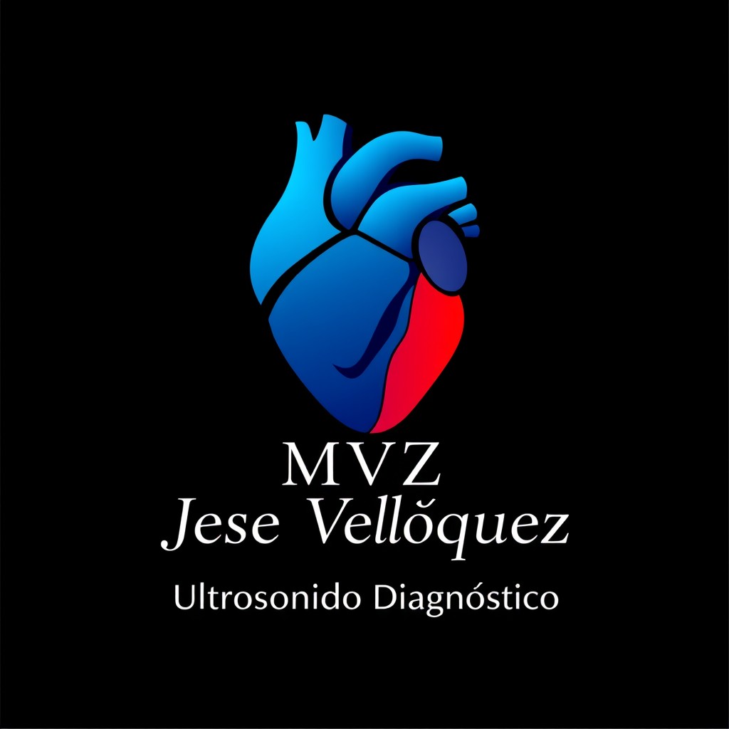 A logo featuring a stylized human heart at the center, with the text "MVZ Jese Velásquez" elegantly placed below the heart
