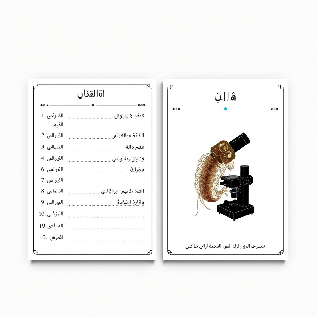 A stylish A5 card design showcasing detailed information about a creature named "نمونه", including fields such as "رده و شاخه", "نوع زندگی", "نوع تولید مثل", "جنسیت", "مقایسه با موجود دیگر", and "ویژگی شاخص"