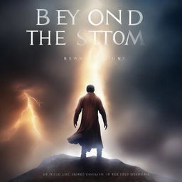 This is a high-quality book cover for a collection of inspiring stories titled 'Beyond the Storm'