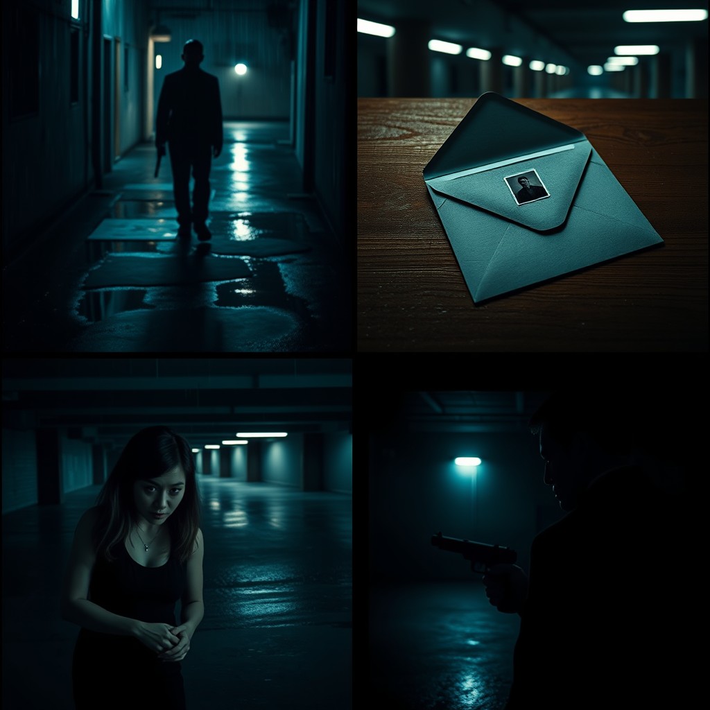 A thrilling visual narrative depicted in four sequential images without any text