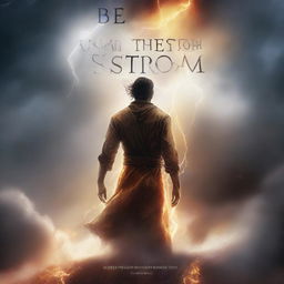 This is a high-quality book cover for a collection of inspiring stories titled 'Beyond the Storm'