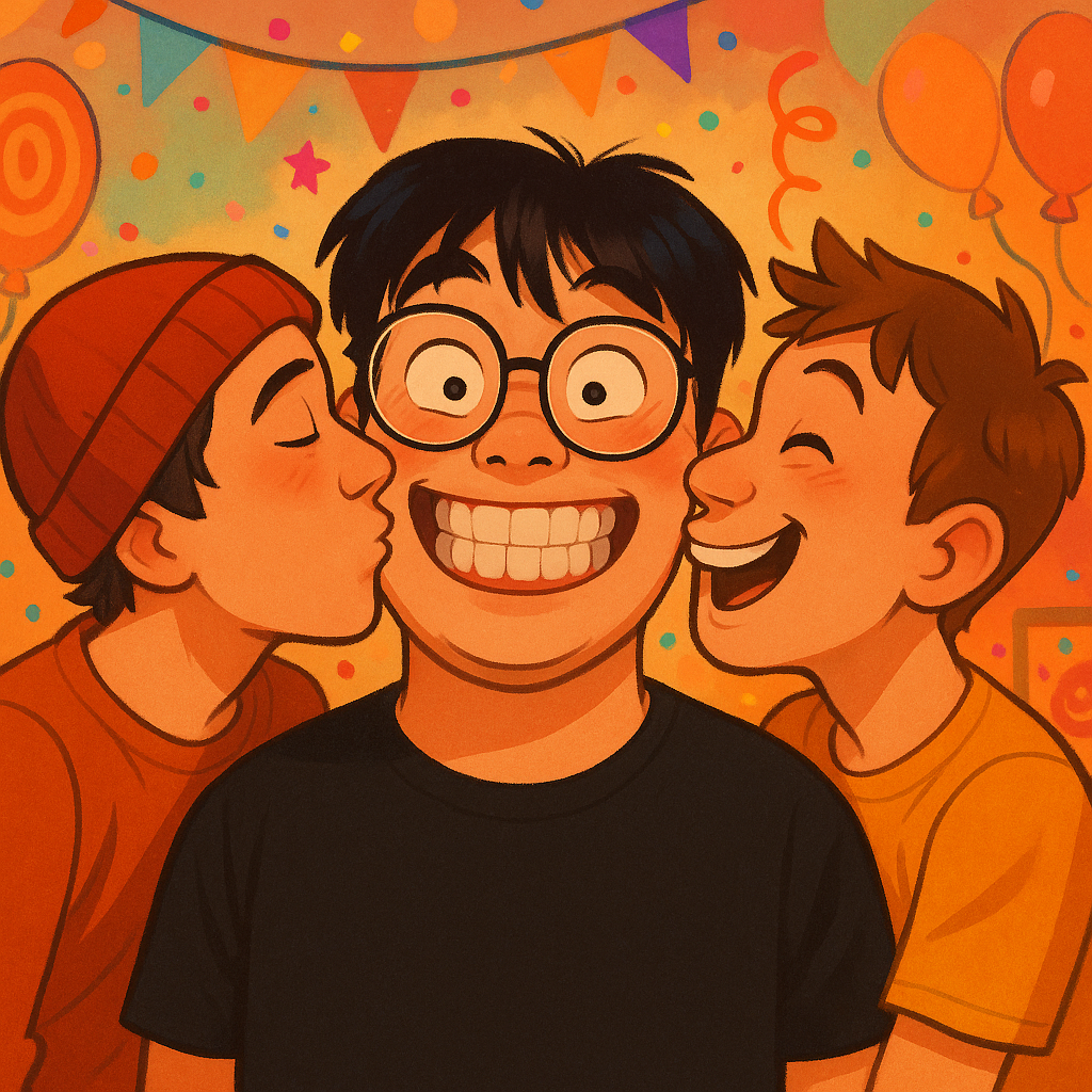 Kissing with 2 other guys