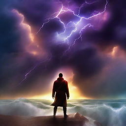 This is a digital art of a book cover titled 'Beyond the Storm'