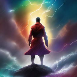 This is a digital art of a book cover titled 'Beyond the Storm'