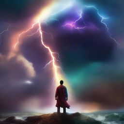 This is a digital art of a book cover titled 'Beyond the Storm'