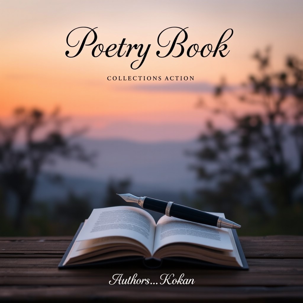 A beautifully designed book cover for a poetry collection