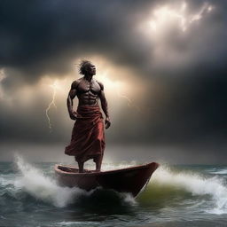 A compelling digital art image that captures the essence of resilience and redemption