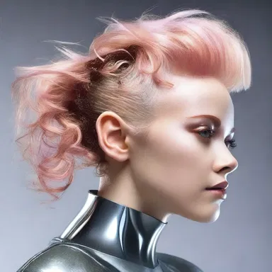 In the futuristic world of the science fiction novel, characters use advanced pomatum to style their hair.