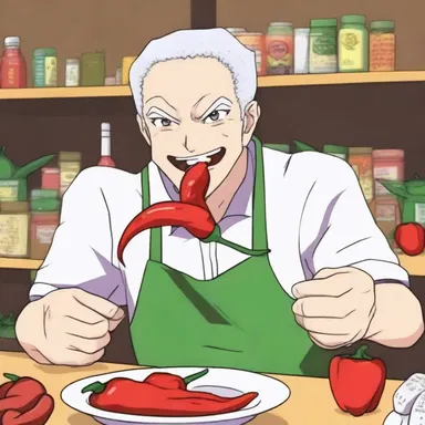 In the anime series, the protagonist uses his incredible taste buds to differentiate between the flavors of different hot peppers.
