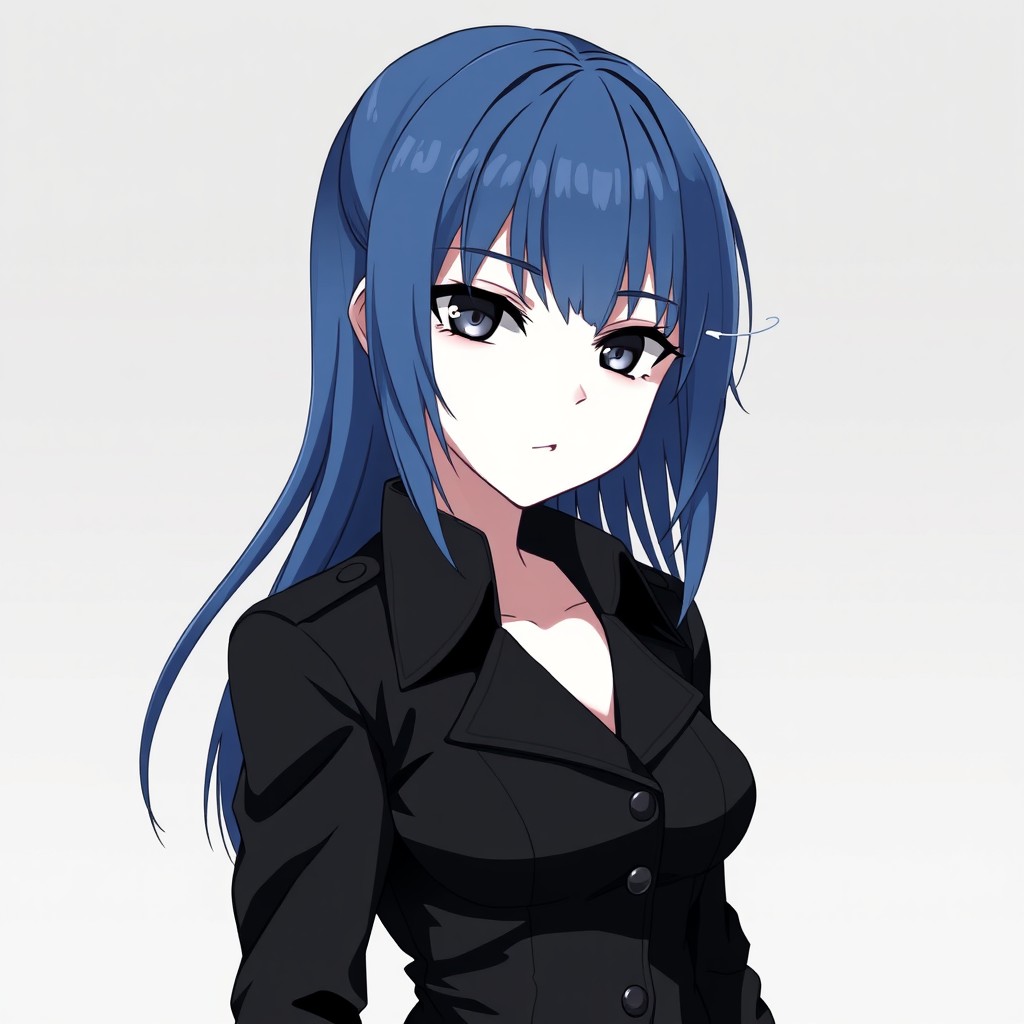 An anime girl, age 18, with short and slim build, showcasing agile and silent movements