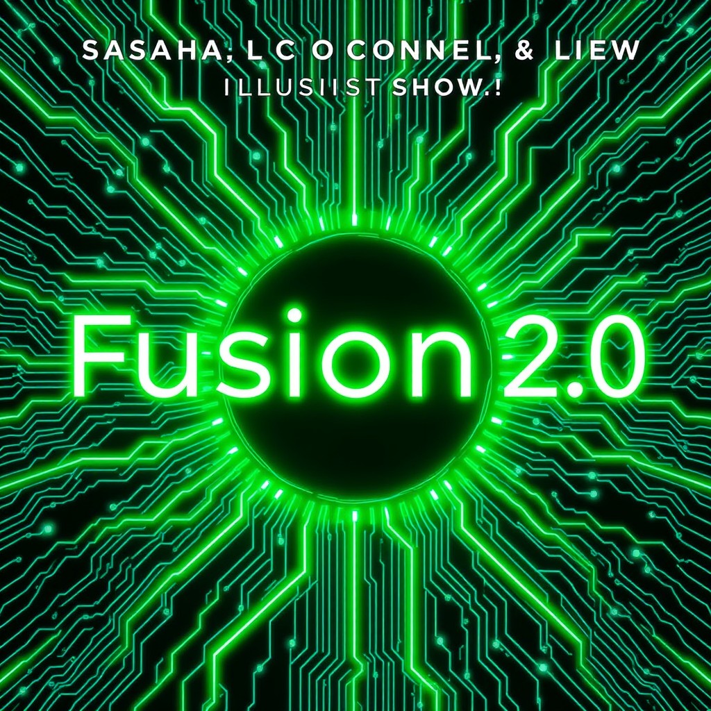 A mysterious movie poster featuring the central green text 'Fussion 2