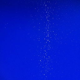 Glistening mineral water droplets cascading down a deep blue background in a 16:9 aspect ratio.