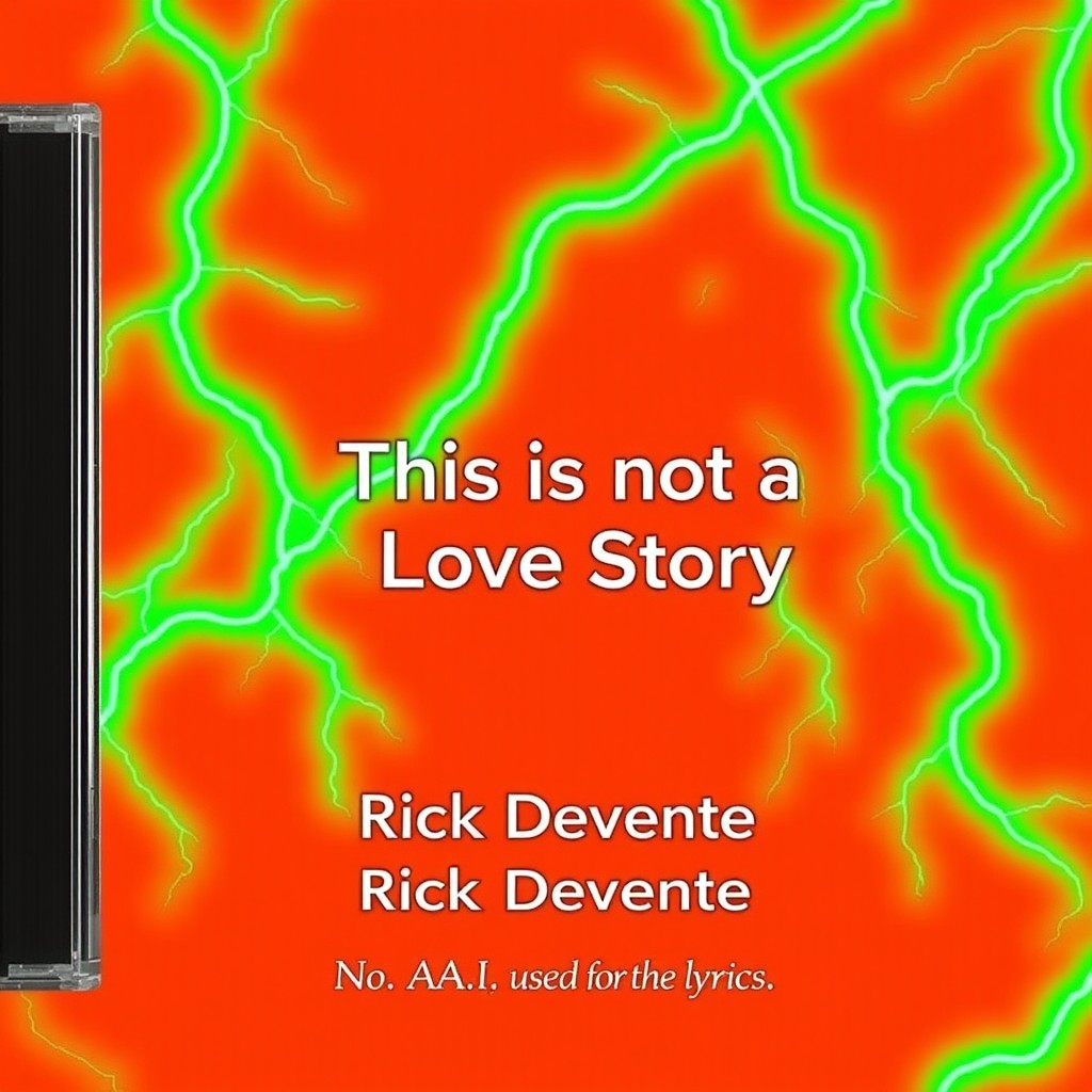 A CD album cover featuring the title 'This is not a Love Story' prominently displayed