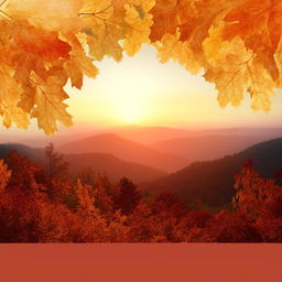 A nature-inspired backdrop for a web contact page in warm, vibrant hues reflecting a serene sunset or autumn scenery.