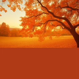 A nature-inspired backdrop for a web contact page in warm, vibrant hues reflecting a serene sunset or autumn scenery.