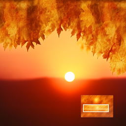 A nature-inspired backdrop for a web contact page in warm, vibrant hues reflecting a serene sunset or autumn scenery.