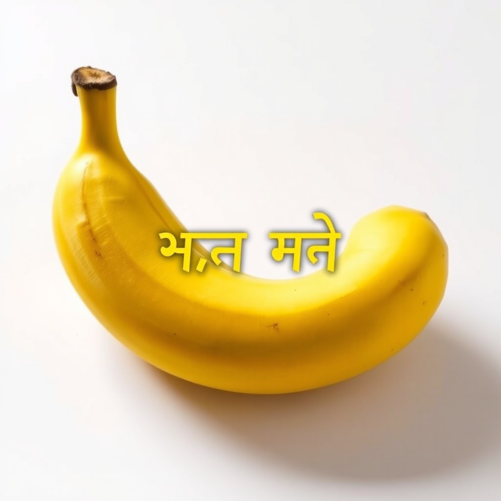 A beautifully arranged close-up photo of a single ripe banana, showcasing its smooth yellow skin and natural curves