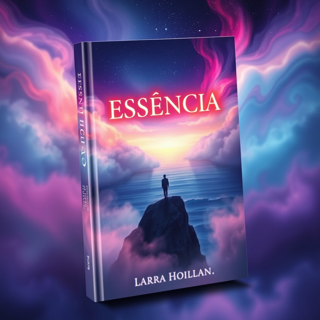 A captivating book cover titled 'ESSÊNCIA'