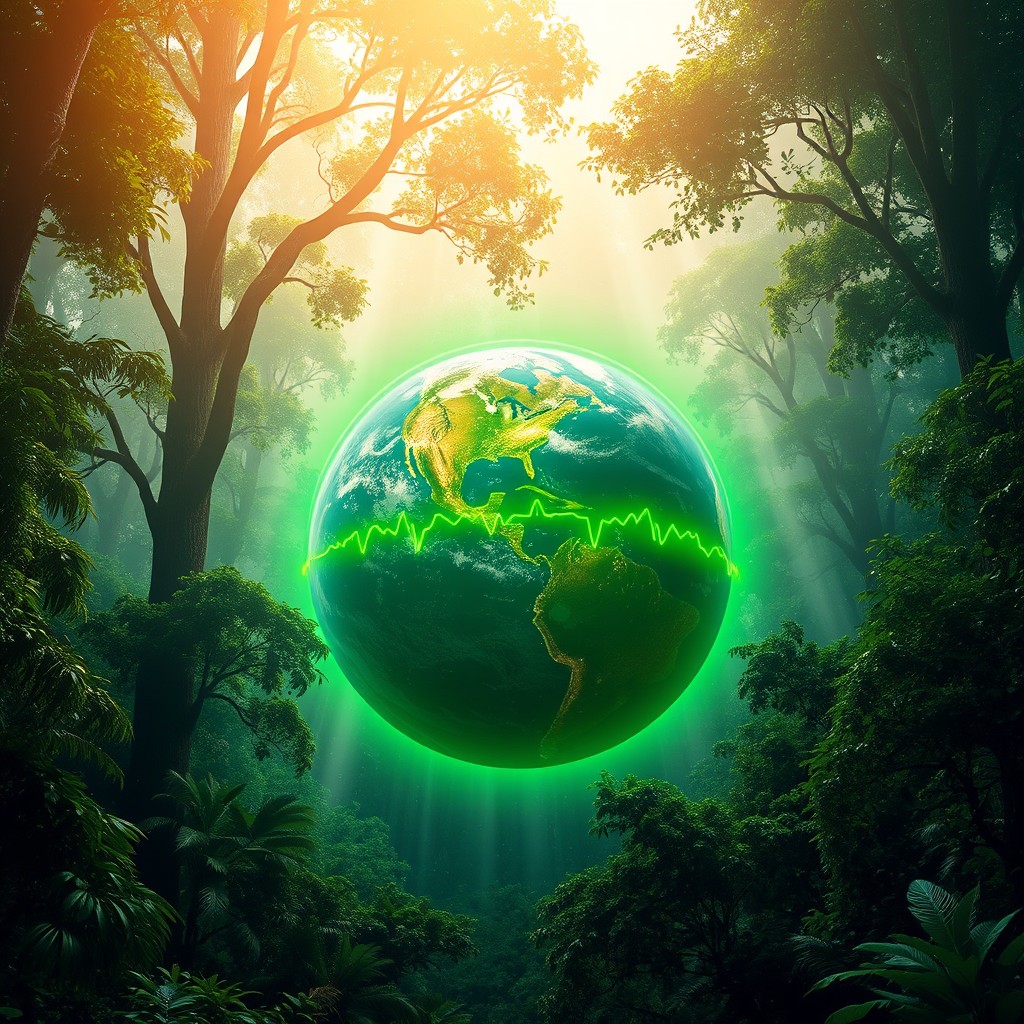 Enchanting View of Earth: A Lush Rainforest Awakens
