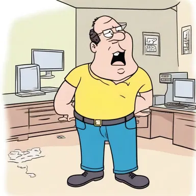 In the cartoon, the character's tactual sensation was exaggerated, causing them to feel exaggerated heat, pressure, or pain when interacting with the environment.