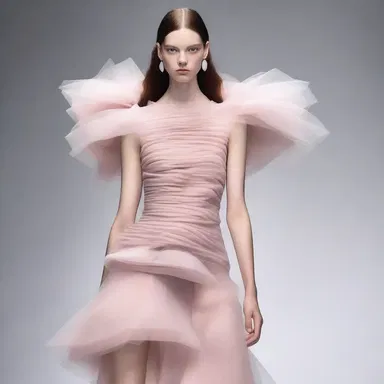 The designer created a dress with different textures to enhance the tactual sensation for the wearer.