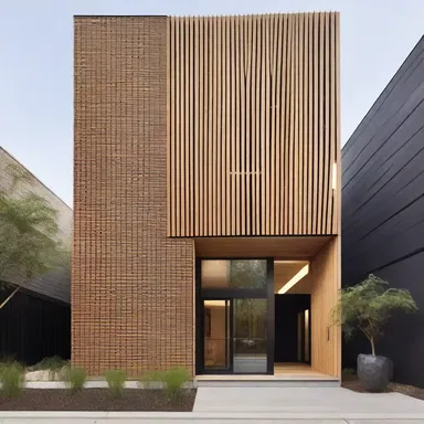 The architect incorporated different textures in the building's facade to provide a tactual sensation.