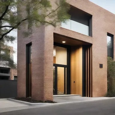 The architect incorporated different textures in the building's facade to provide a tactual sensation.