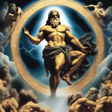 Zeus descended to Earth imperceptibly, taking the form of a mortal to interact with humans.