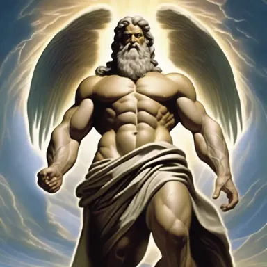 Zeus descended to Earth imperceptibly, taking the form of a mortal to interact with humans.
