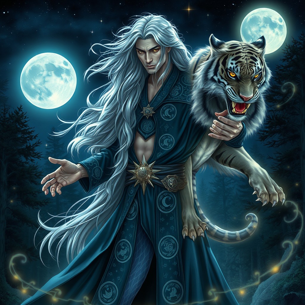 A powerful male lunar sorcerer who transforms into a weretiger under the full moon