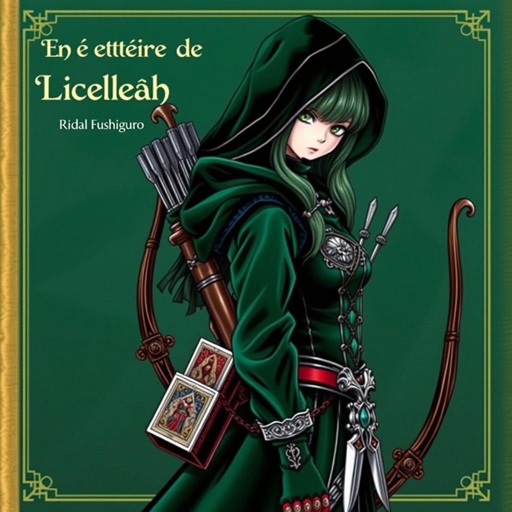 The cover of a book titled "Une histoire de My Hero Academia" featuring a character named Lady Death, whose real name is Rio Vidal Fushiguro